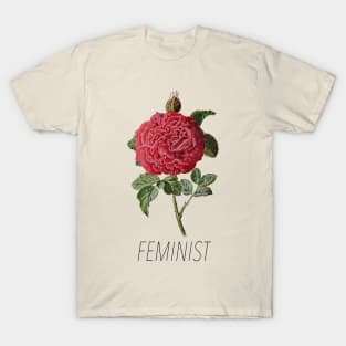 FEMINIST Red Rose T-Shirt